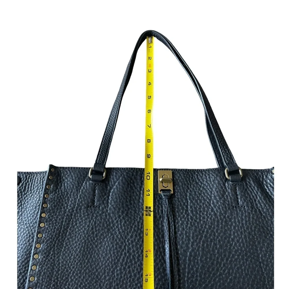 Rebecca Minkoff Darren Deep Large Black Leather Studded Tote Shoulder Bag - Picture 14 of 16